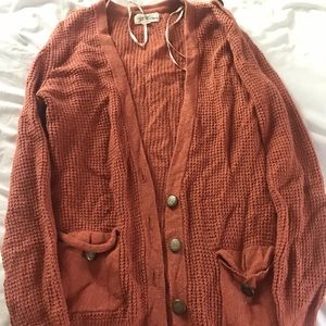 Burnt orange cardigan